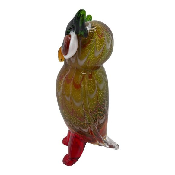Vintage Murano Owl Art Glass Italy Handblown Figurine - Picture 5 of 10